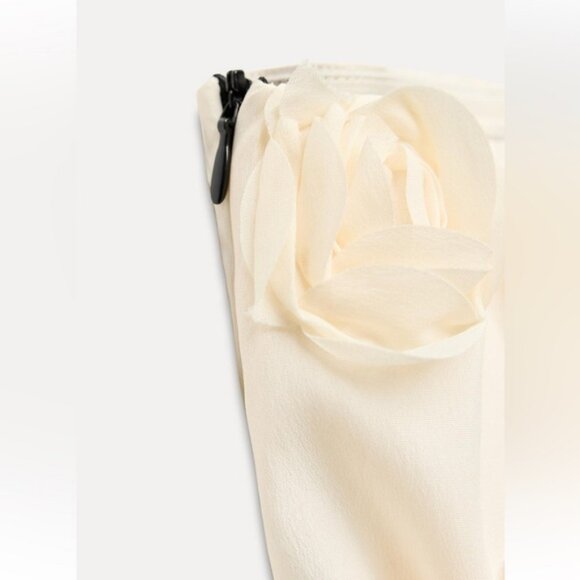 ZARA STRUCTURED FLORAL CONTRASTING JUMPSUIT - Picture 4 of 4